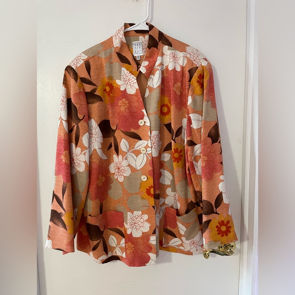 Vintage due per due, women 100% silk blazer, size  22w